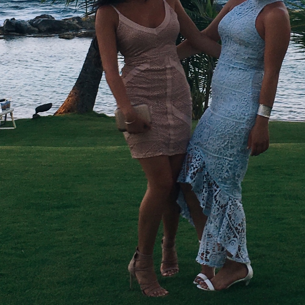 Guess Nude/Pink Lace Dress